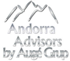 Andorra Advisors logo en blanc